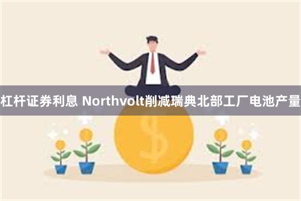 杠杆证券利息 Northvolt削减瑞典北部工厂电池产量